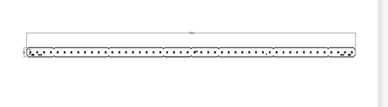 PCB 6W Linear Lights Straps 120 Mm Zhaga Connectors CE/ROHS PASSED 200LM/W
